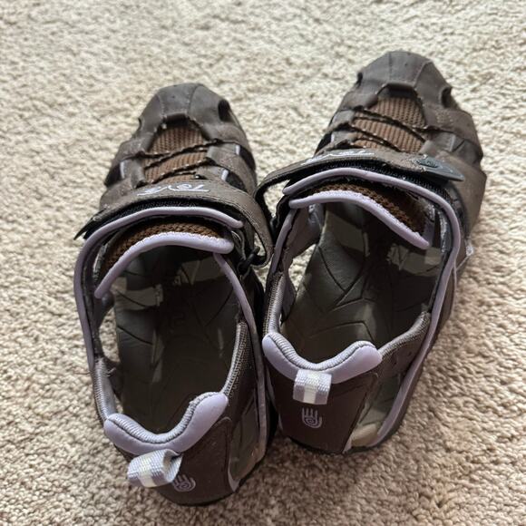 Teva Hybrid Water Hiking Sandals Closed Toe Women's Size 10 Brown Style 6969 - Picture 6 of 13